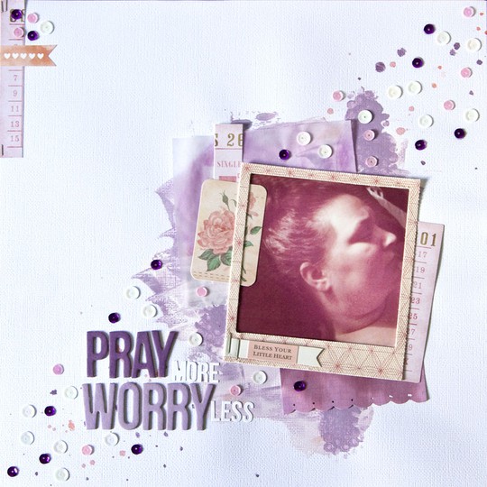 purple - pray more, worry less