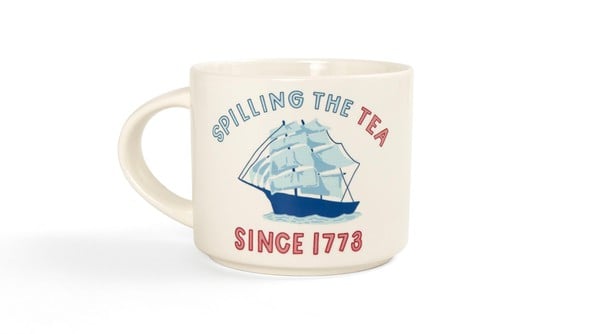 Spilling The Tea Large Ceramic Mug  gallery