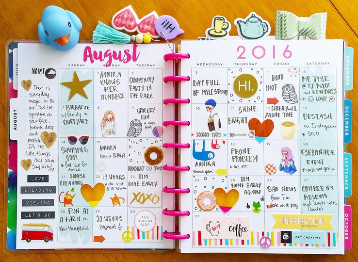 MAMBI planner pages 