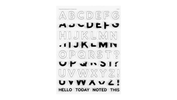 Stamp Set : 6×8 Dipped Alphabet by Goldenwood Co gallery