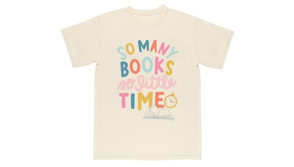 So Many Books So Little Time Tee - Ivory gallery
