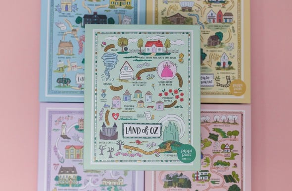 The Wizard of Oz Map - 500 Piece Jigsaw Puzzle gallery