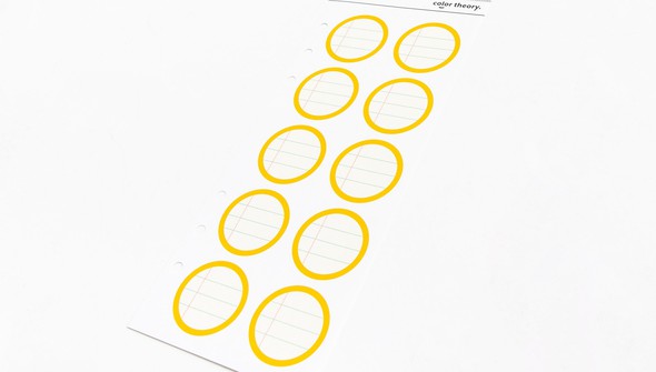 Color Theory Circle Ledger Label Stickers - Lemon Zest gallery