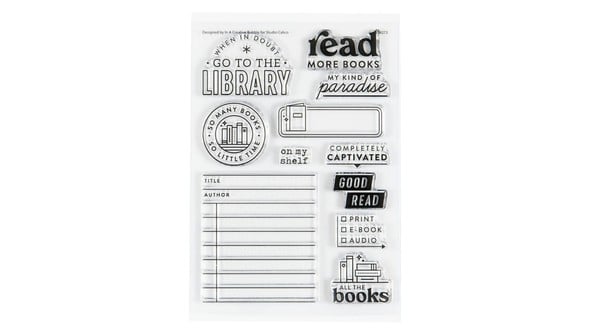 Stamp Set : 4x6 Library Card by In a Creative Bubble gallery