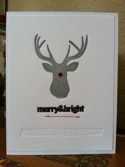 Letterpress Christmas card
