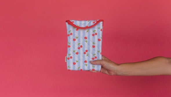 Cherry Striped Quilted E-Reader Case gallery