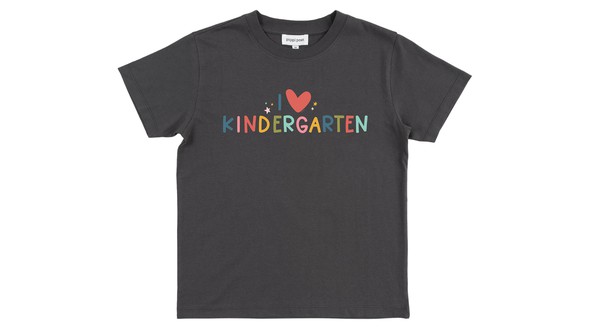 I Love Kindergarten - Youth Pippi Tee - Dark Gray gallery