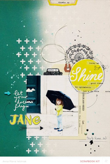 little Jane, standing in the rain