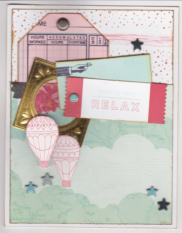 5 cards from the Fairground kit by penny gallery