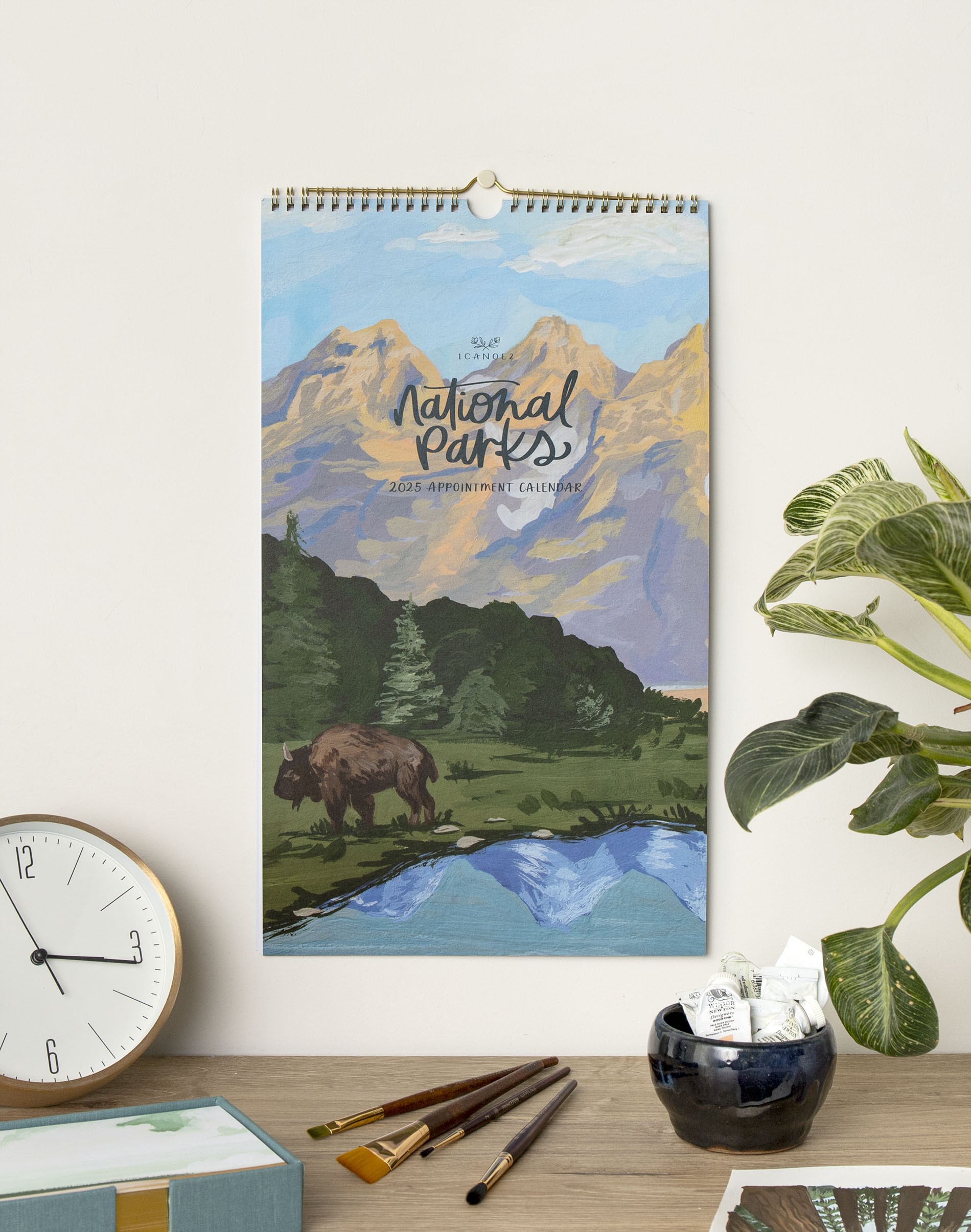 2025 National Parks Wall Calendar 1canoe2