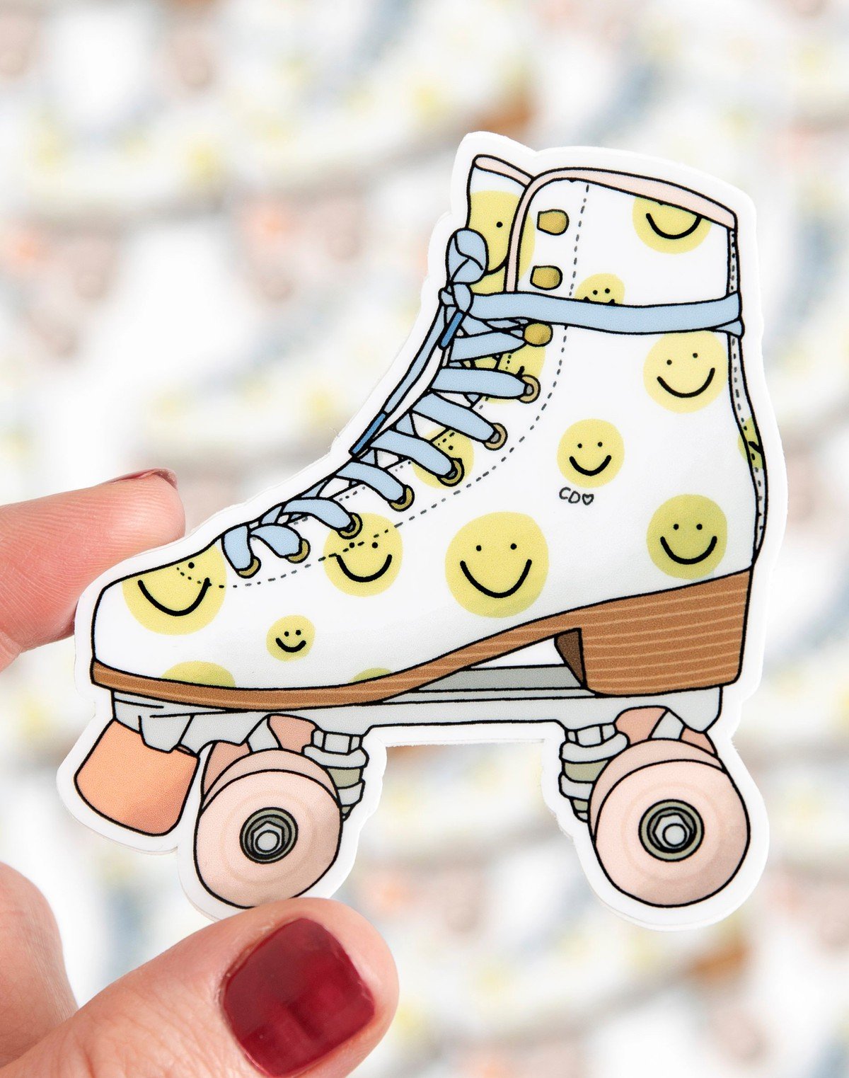 Roller Skate Decal Sticker item