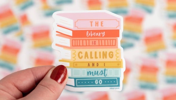 The Library is Calling Decal Sticker gallery