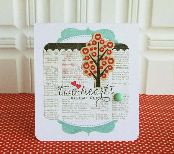 Two Hearts card by Dani gallery