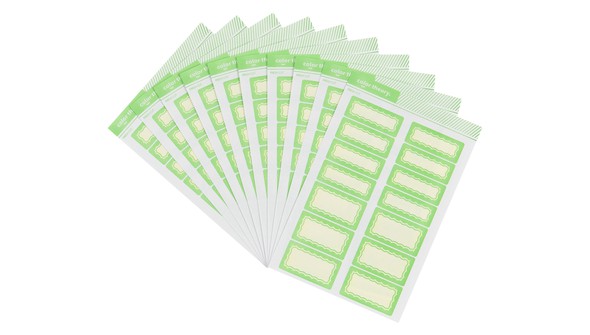 Color Theory Bulk Label Stickers - Fresh Cut Scalloped Border gallery