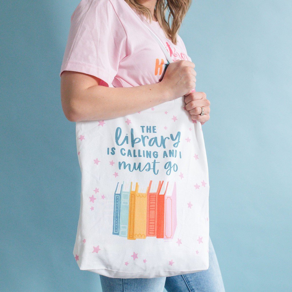 The Library is Calling Canvas Tote Bag item