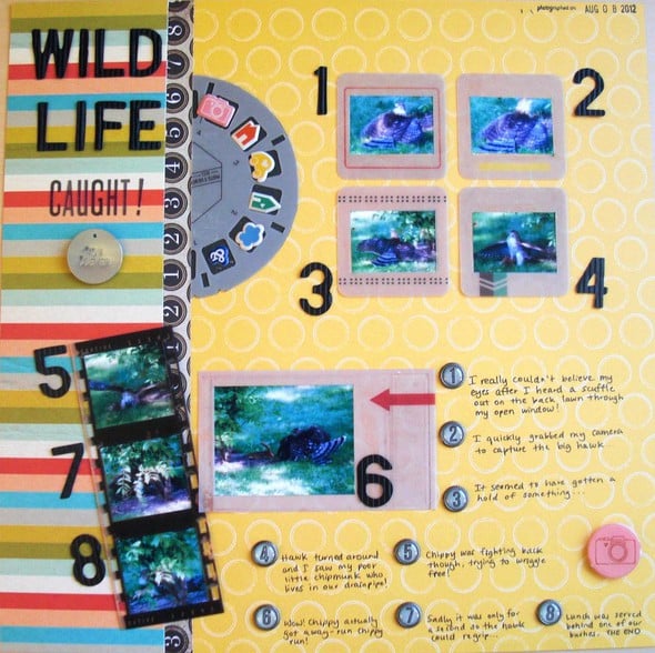 Wild Life Caught! | NSD Scrapbook Challenge #3 by mem186 gallery
