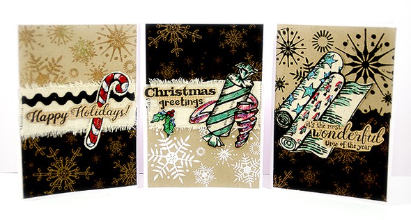 Embossed Xmas cards by Saneli gallery