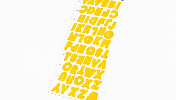 Color Theory 3x8 Jackson Alpha Stickers - Lemon Zest gallery