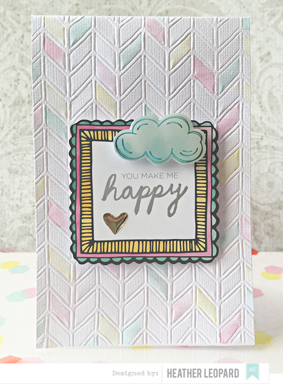 You make me happy card by heather leopard ac
