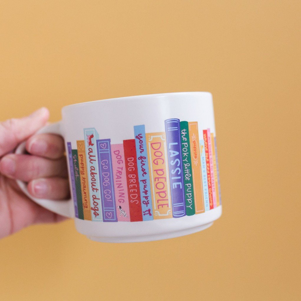 Dog Books Large Ceramic Mug  item