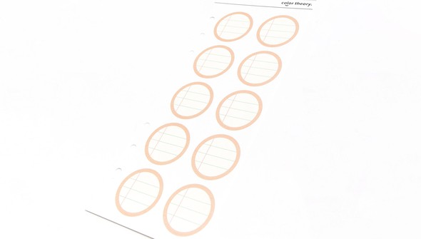 Color Theory Circle Ledger Label Stickers - Peachy Keen gallery