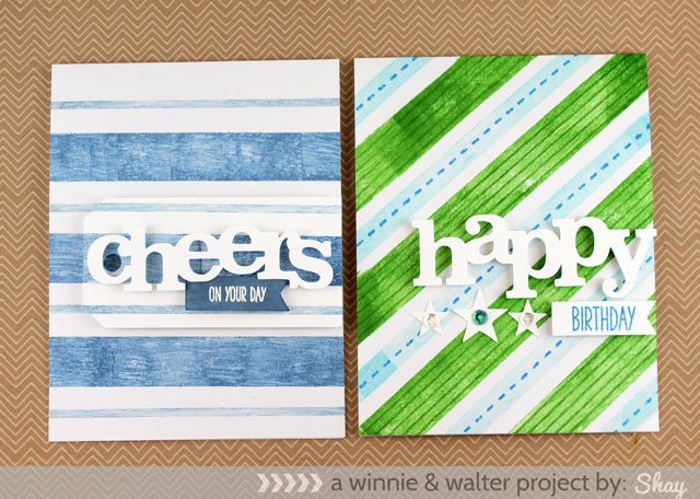 Happy + Cheers Birthday Cards