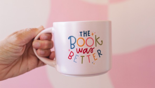 The Book Was Better Large Ceramic Mug gallery