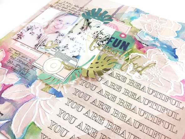 {You Are Beautiful} Mixed Media Layout by larkindesign gallery