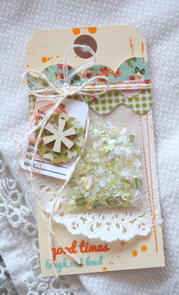 Snow Confetti Tag & Bookmark by Mish gallery
