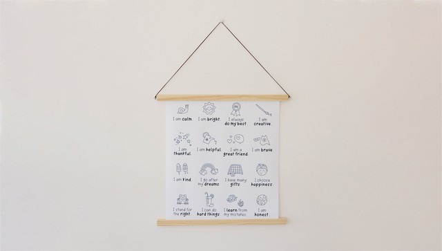 Affirmations Printable Poster, 1 of 6