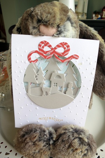 Paper Trey Ink Tinsel and Tags 3D Christmas Card