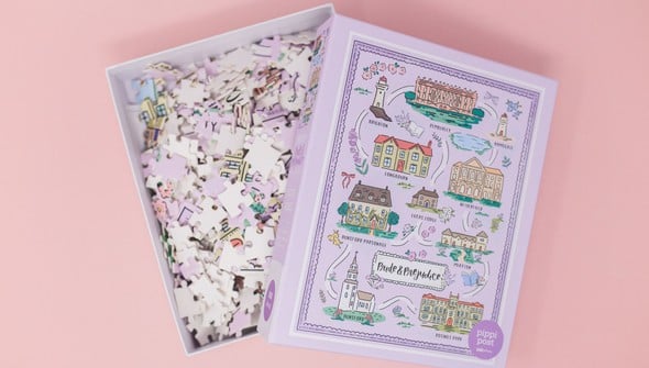 Pride & Prejudice Map - 500 Piece Jigsaw Puzzle gallery