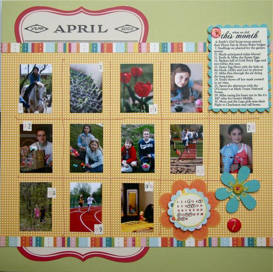 April 2009-12 month challenge