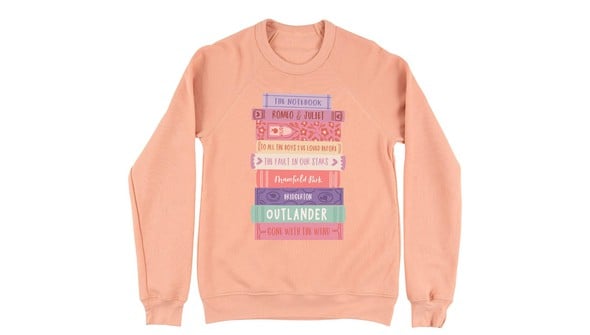 Romance Novels Sweatshirt - Peach gallery