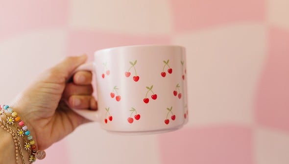 Cherries Large Ceramic Mug gallery