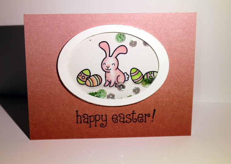 Easter shaker card