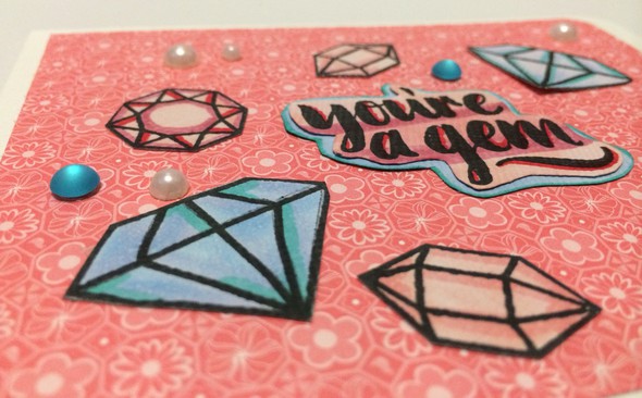 Pink You're A Gem Card by toribissell gallery