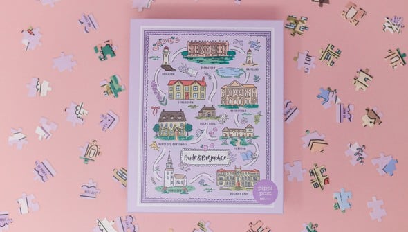 Pride & Prejudice Map - 500 Piece Jigsaw Puzzle gallery