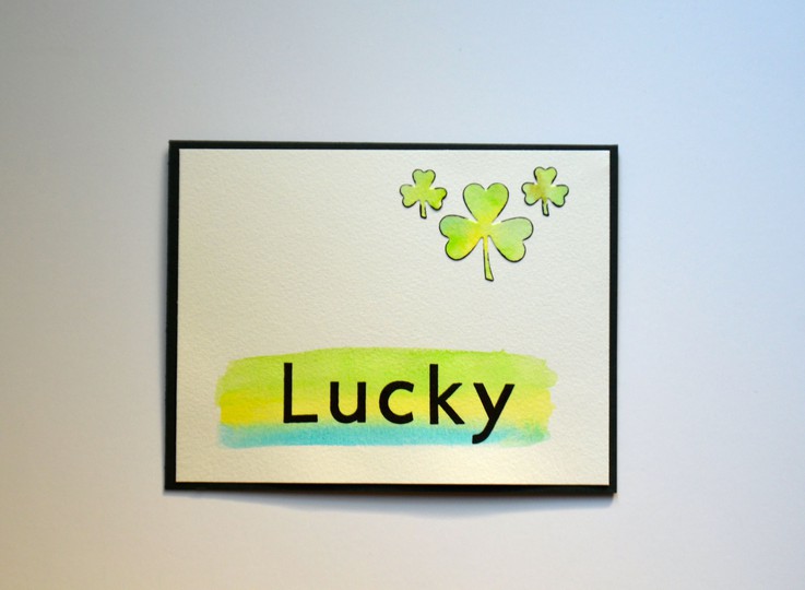 Lucky shamrock card original