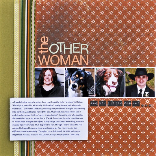 The other woman scrapbook layout