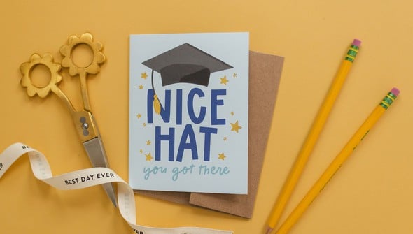 Nice Hat Graduation Greeting Card gallery