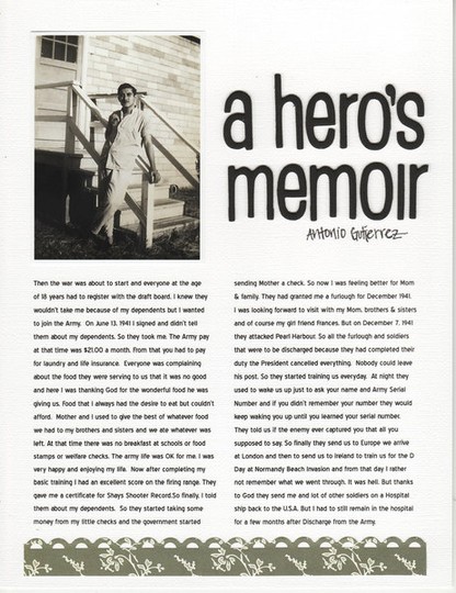 A hero s memoir web