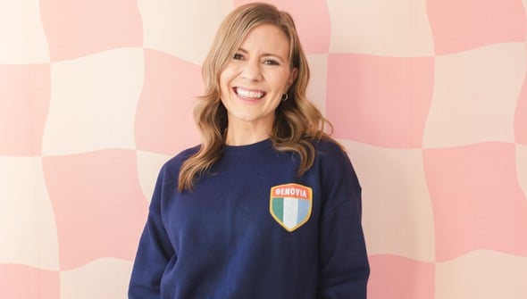 Genovia Crest Sweatshirt - Navy gallery