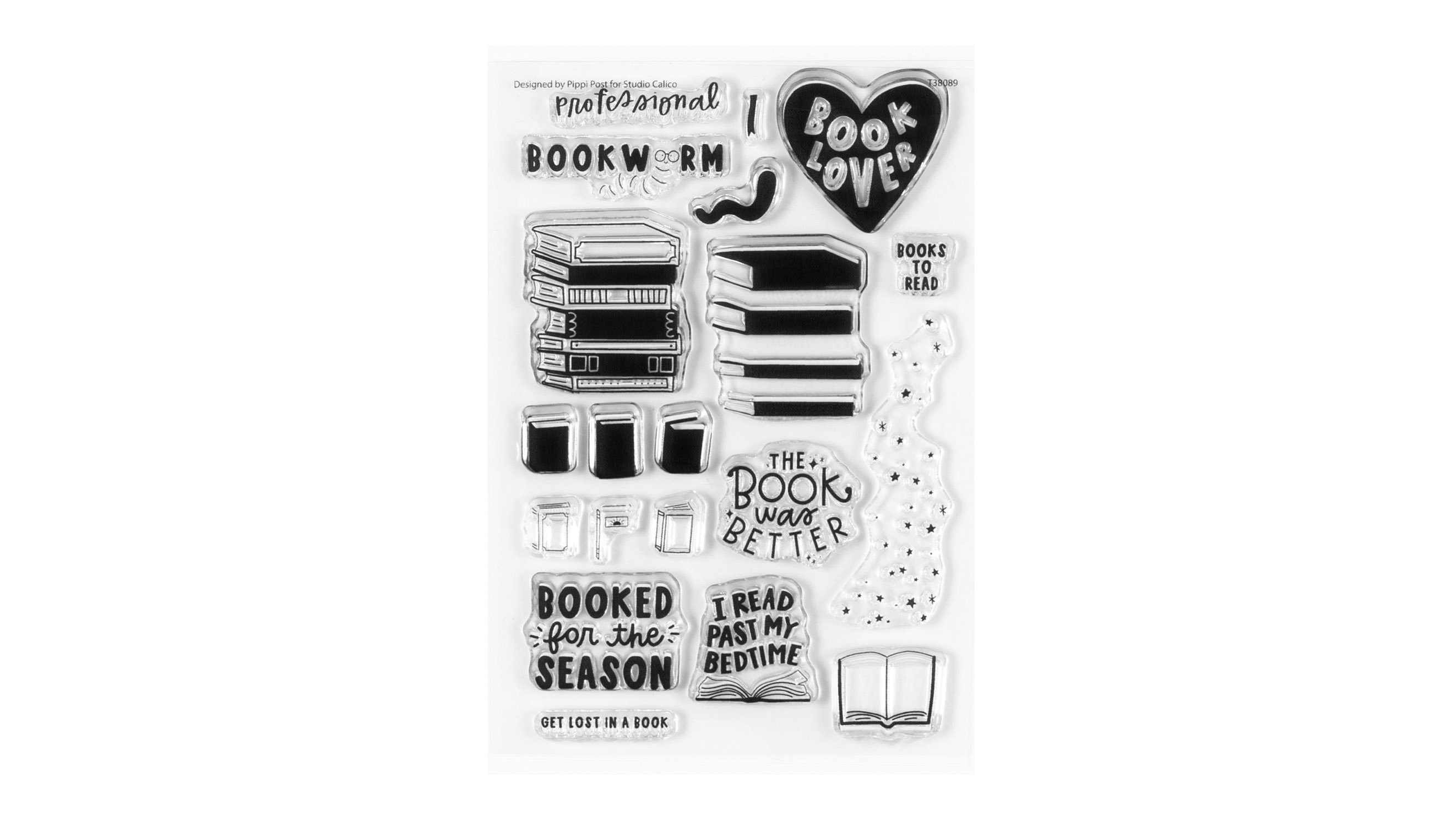 Stamp Set : 4x6 Book Lover by Pippi Post - Studio Calico