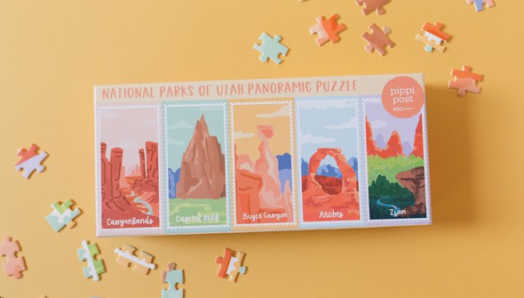 National Parks Of Utah - 400 Piece Panoramic Jigsaw Puzzle gallery