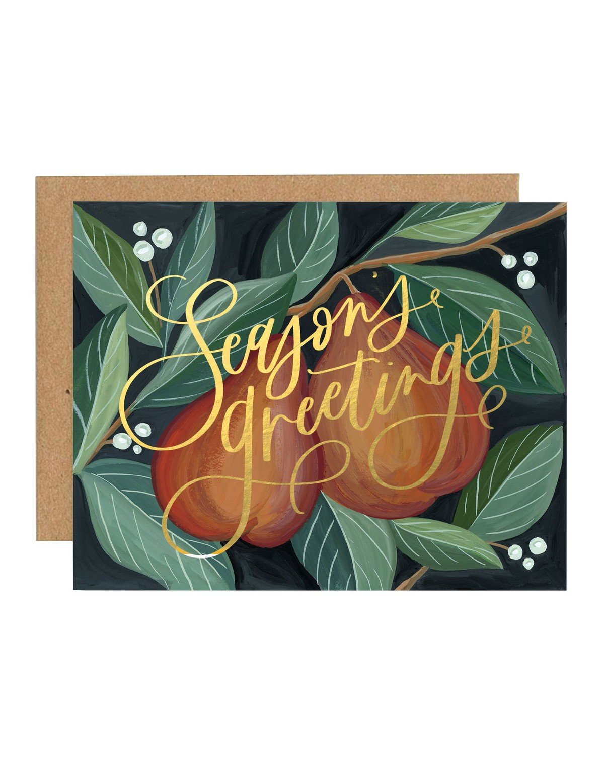 Christmas Pears Greeting Card item