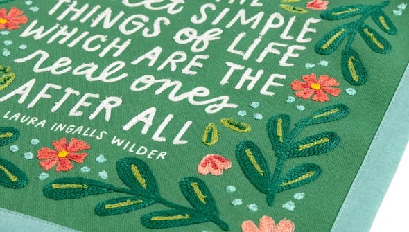 Sweet Simple Things of Life Embroidered Canvas Banner gallery