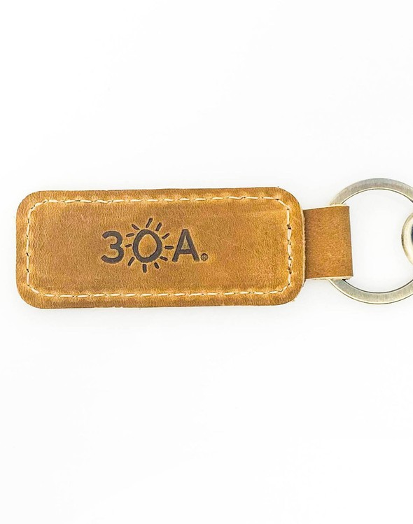 110968 beach happy   30a leather keychain slider 3 original