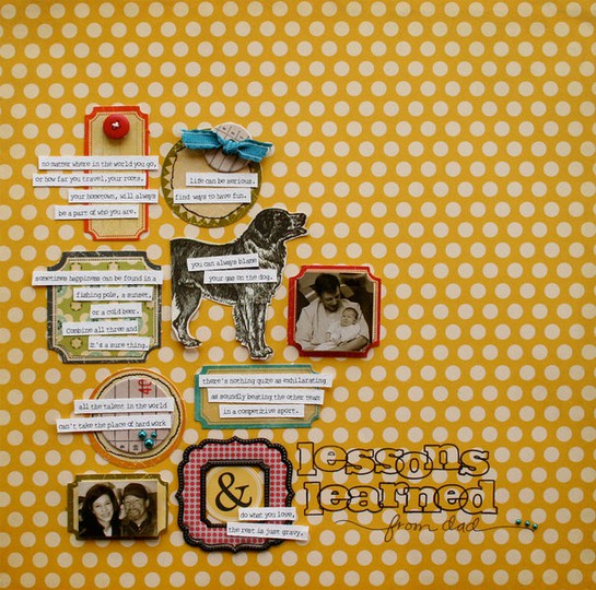 lessons learned  •  {Scrapbook Trends Dec. '09}