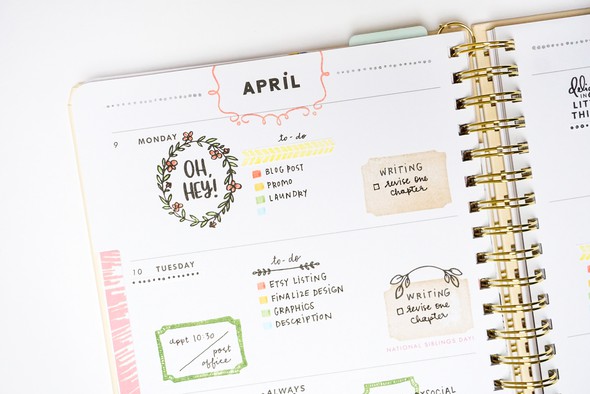 Be Happy Stamp Sub // Weekly Spread by haleympettit gallery
